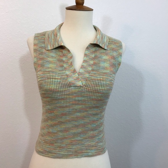 Forever 21 Tops - Forever 21 Space Dye Sweater Knit Crop Top Size Small
